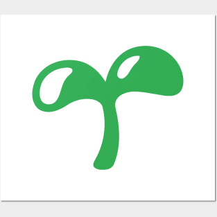 Sprout Plant Emoticon Posters and Art